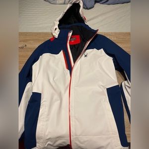 XL Red White and Blue Spyder Ski jacket